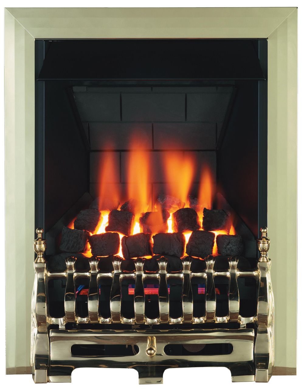 Focal Point Blenheim multi flue Brass effect Remote controlled 3.1kW Gas Fire