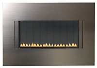Focal Point Cascara LPG Brushed stainless steel effect Manual control Gas Fire