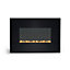 Focal Point Cheshire Black glass frame Black Manual control Gas Fire