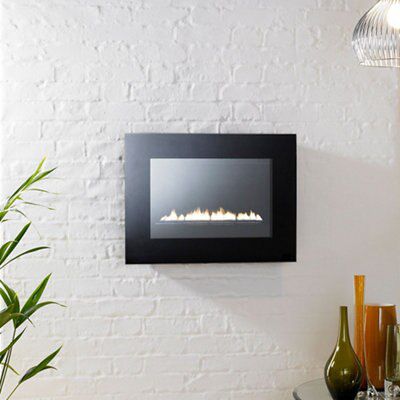 Focal Point Cheshire Black Manual control 2kW Gas Fire
