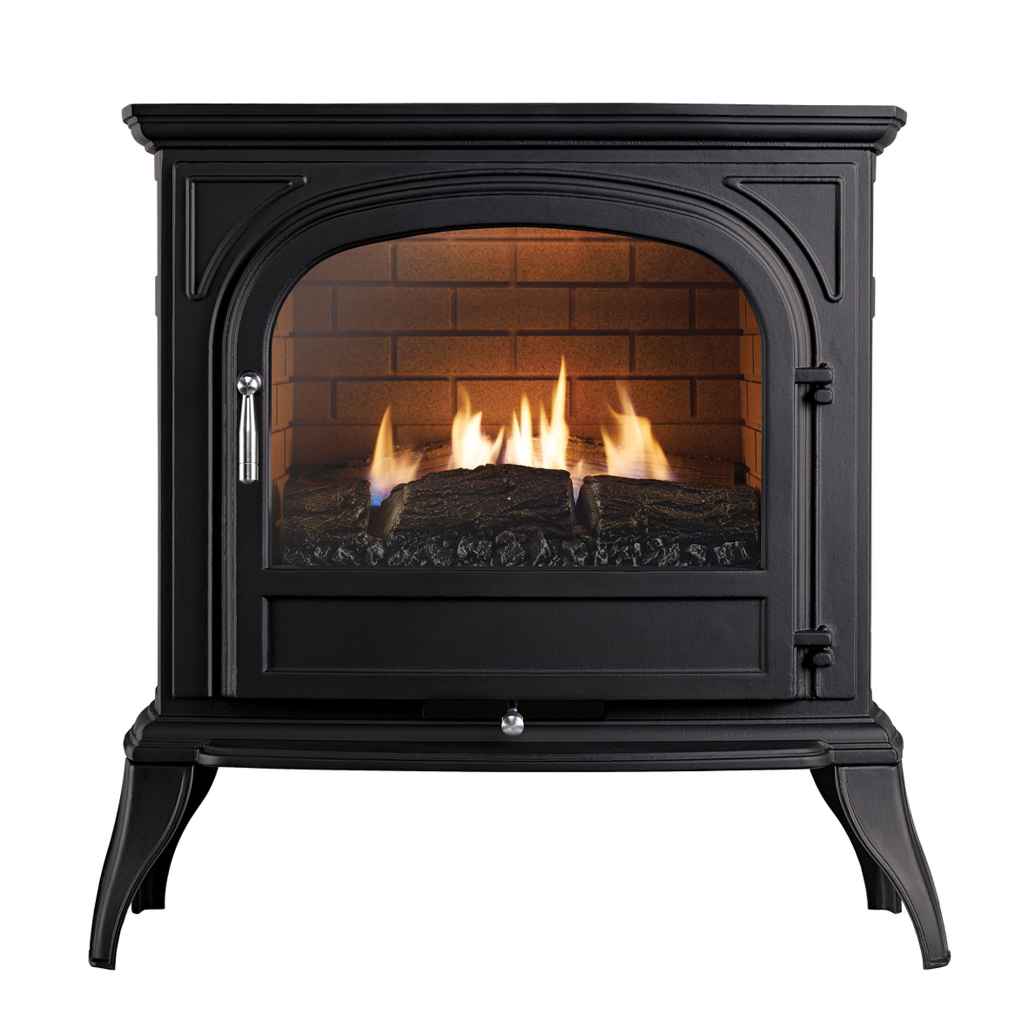 Focal Point Dalvik Flueless Black Gas Stove FPFBQ591 | DIY at Bu0026Q