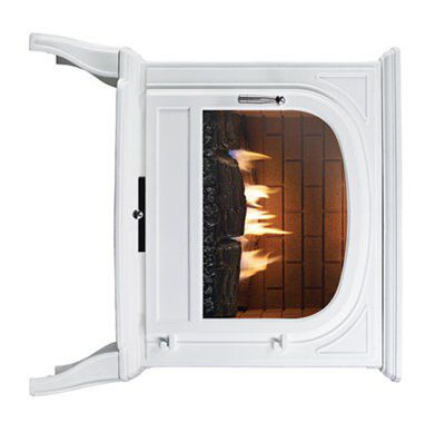 Focal Point Dalvik Flueless White Natural gas Stove FPFBQ402 | DIY at Bu0026Q
