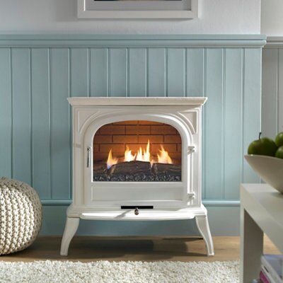 Focal Point Dalvik Flueless White Natural gas Stove FPFBQ402 | DIY at Bu0026Q