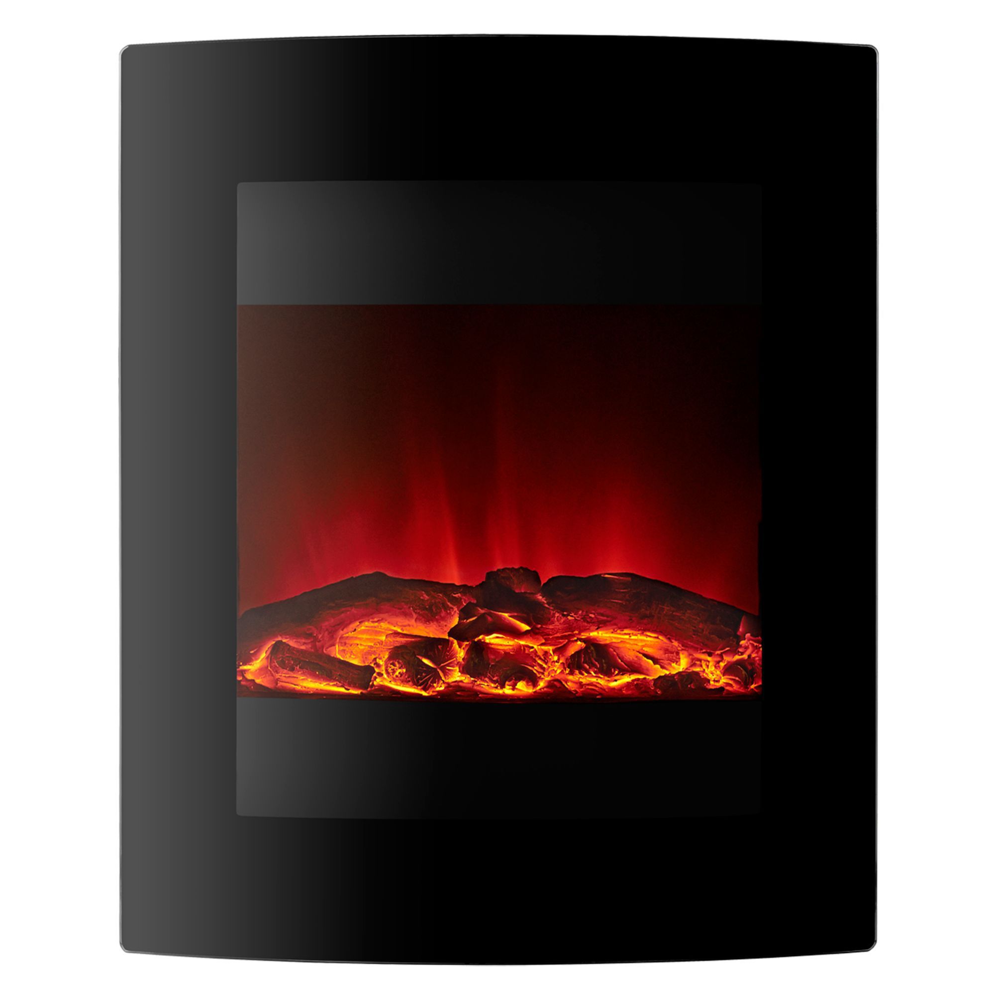 Focal Point Ebony 1.5kW Glass effect Wall-mounted Electric Fire