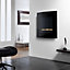 Focal Point Ebony flueless Curved glass front panel Black Manual control Gas Fire