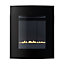 Focal Point Ebony flueless Curved glass front panel Black Manual control Gas Fire