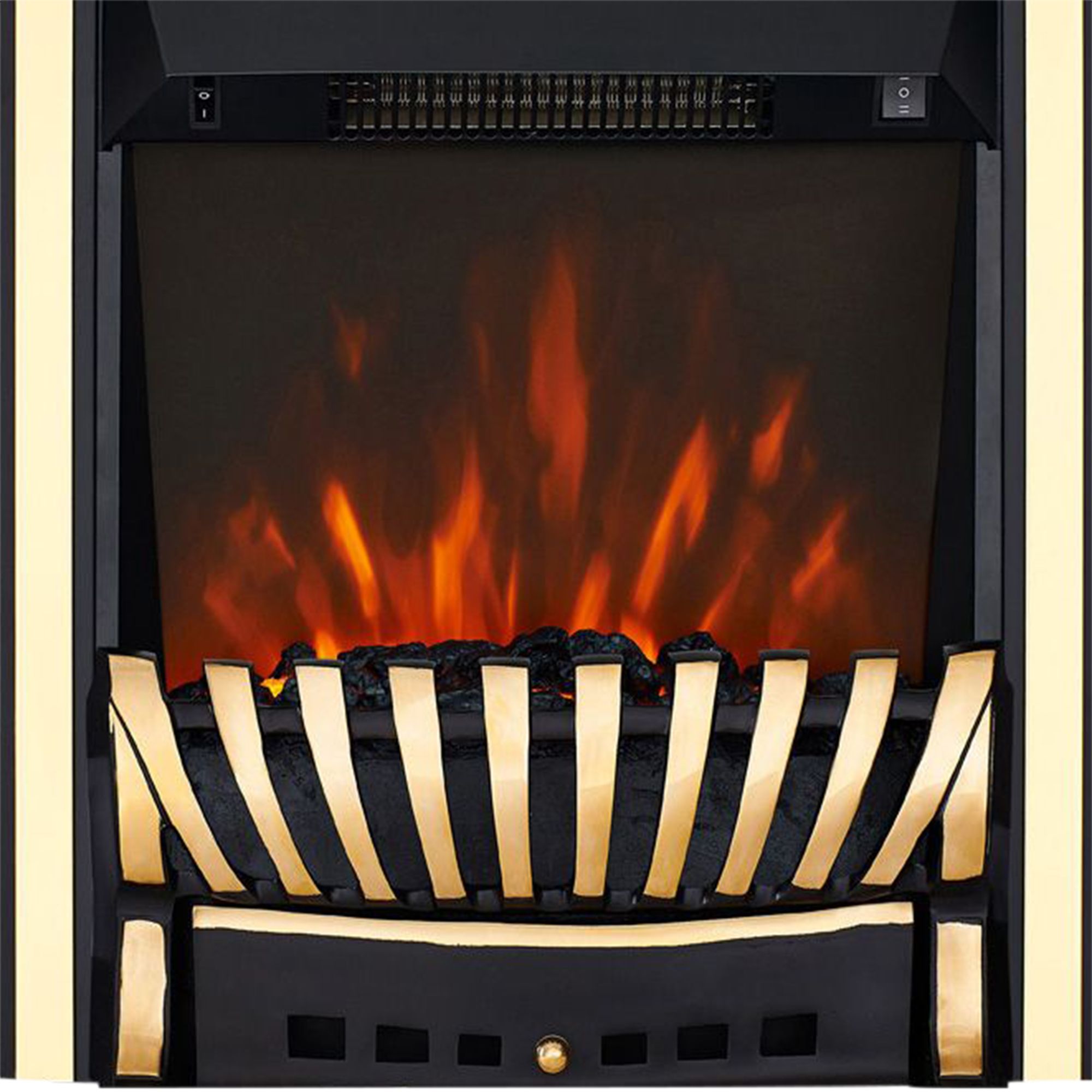 Focal Point Elegance 2kW Brass effect Electric Fire
