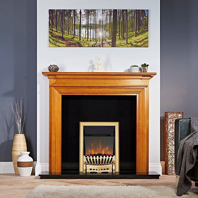 Focal Point Elegance 2kW Brass effect Electric Fire