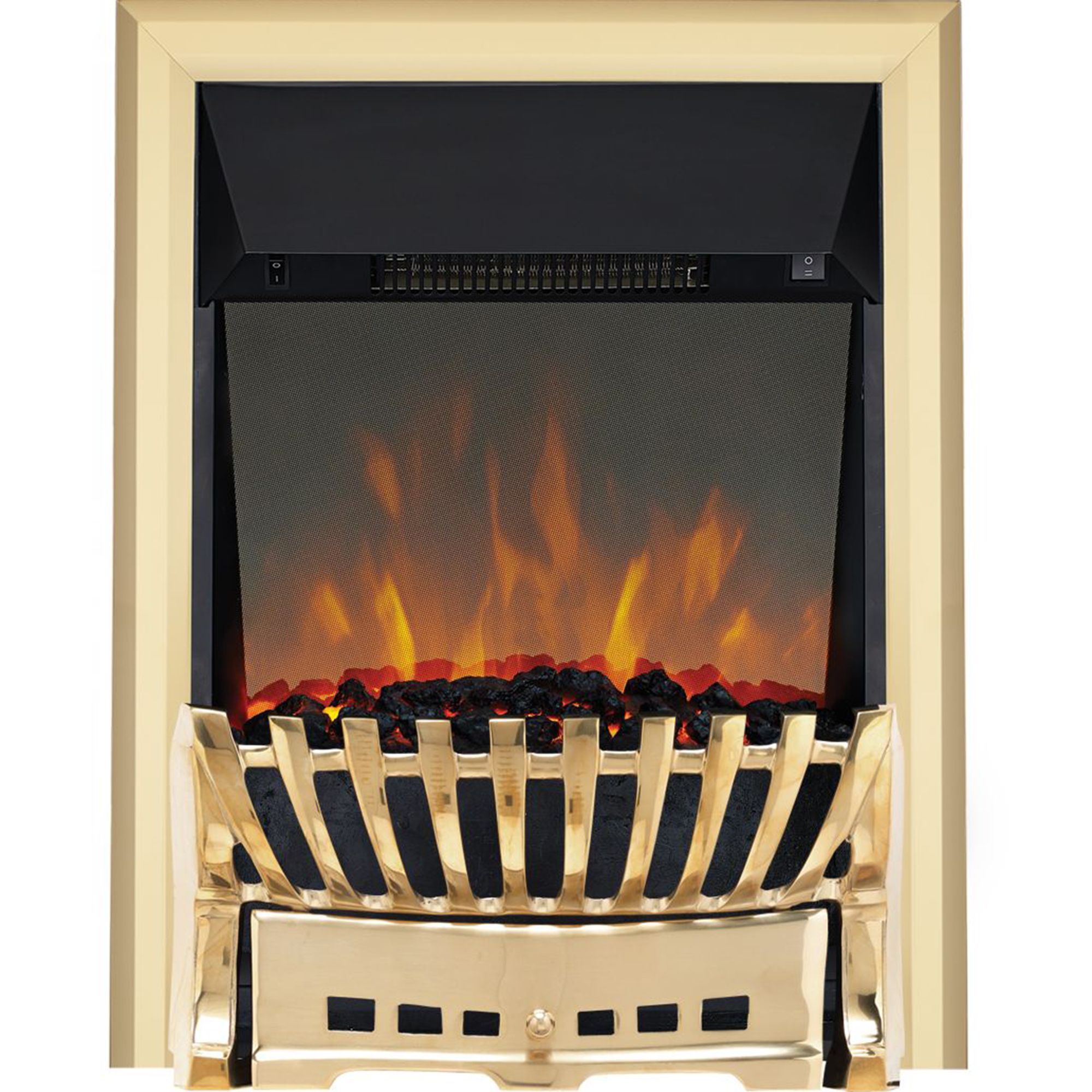 Focal Point Elegance 2kW Brass effect Electric Fire
