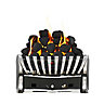 Focal Point Elegance Black Chrome effect Manual control Gas Fire tray