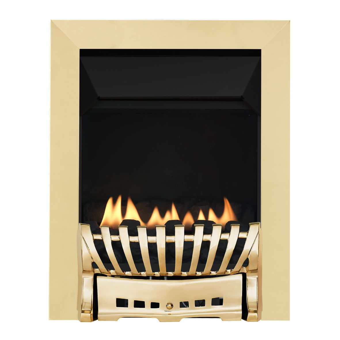 Focal Point Elegance Flueless Brass effect Manual control Gas Fire