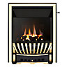 Focal Point Elegance High efficiency Black Brass effect Slide control Gas Fire