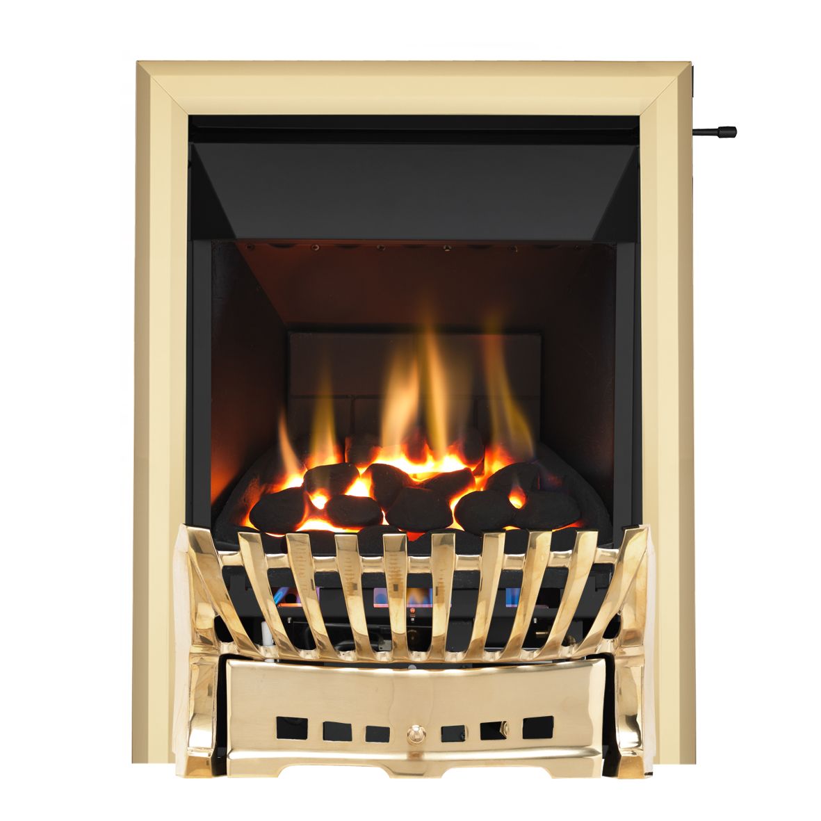 Focal Point Elegance High efficiency Brass effect Gas Fire DIY at B&Q