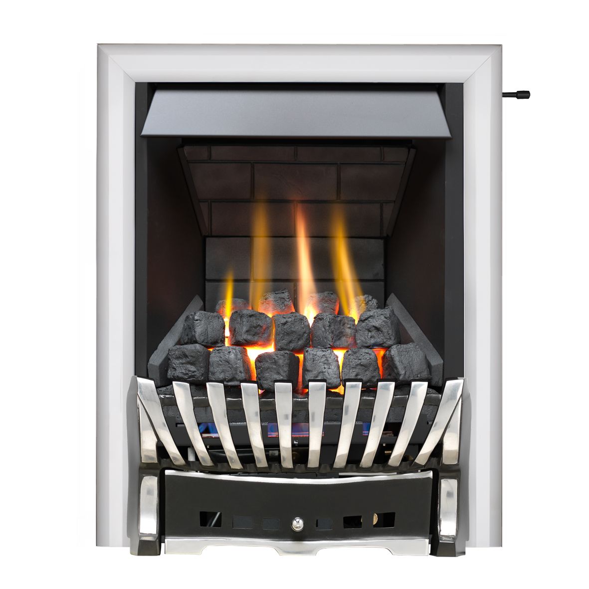 Focal Point Elegance Multi flue Black Chrome effect Slide control Gas Fire