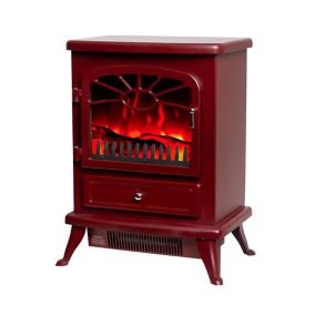 Focal Point ES 2000 1.8kW Gloss Burgundy Electric Stove