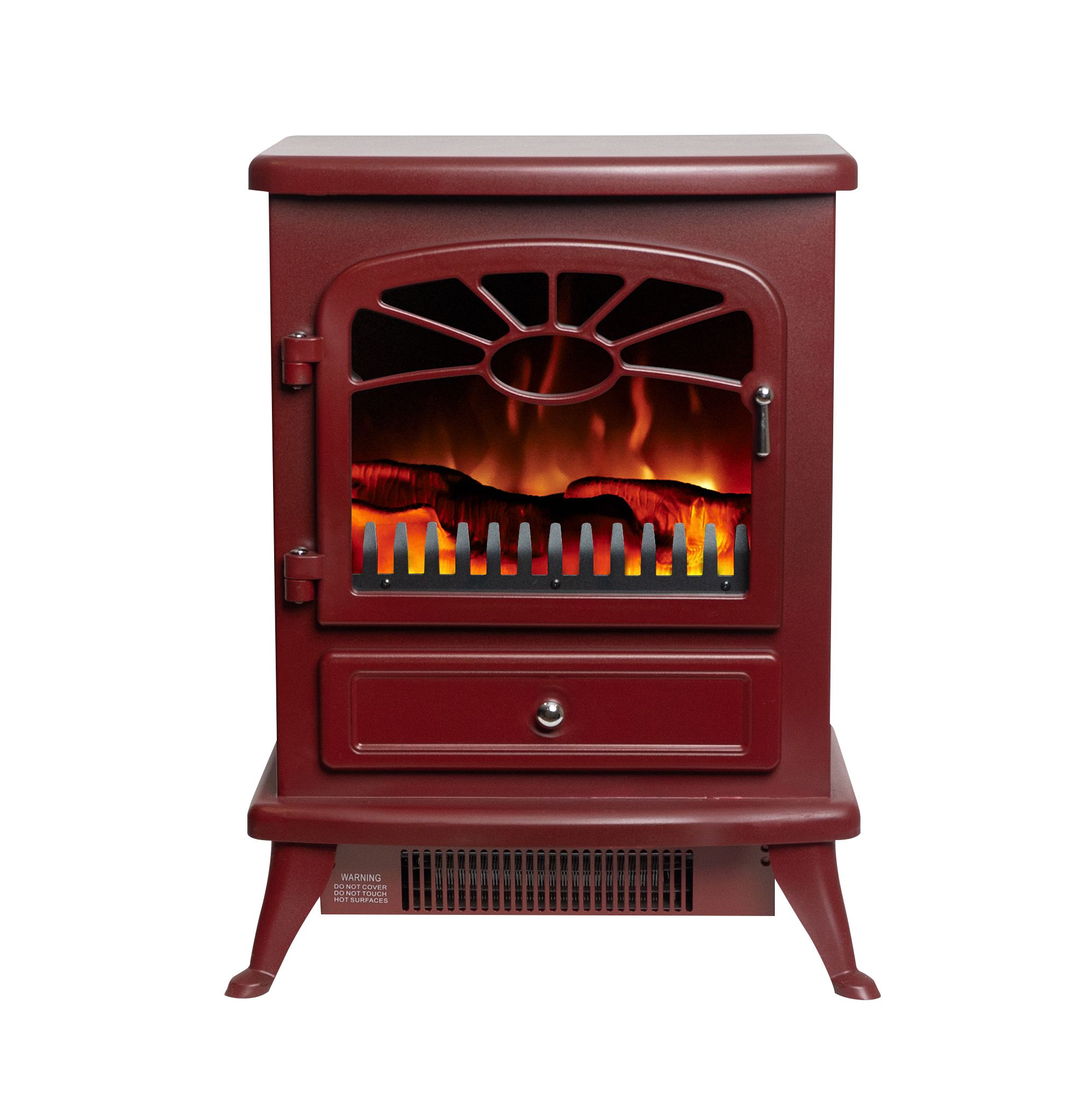 Focal Point ES 2000 1.8kW Gloss Burgundy Electric Stove