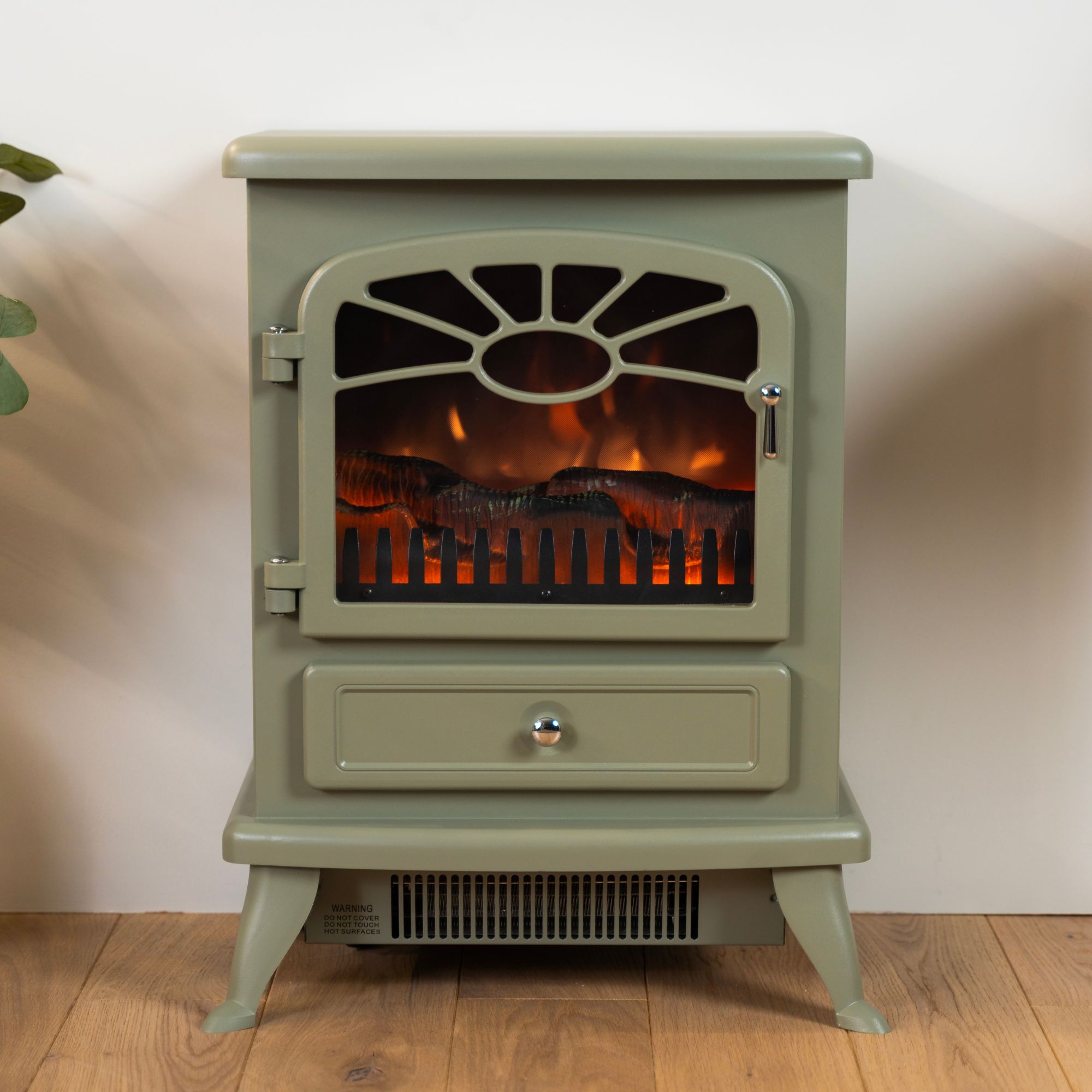 Focal Point ES 2000 Traditional 1.8kW Matt Grey Electric Stove | DIY at Bu0026Q