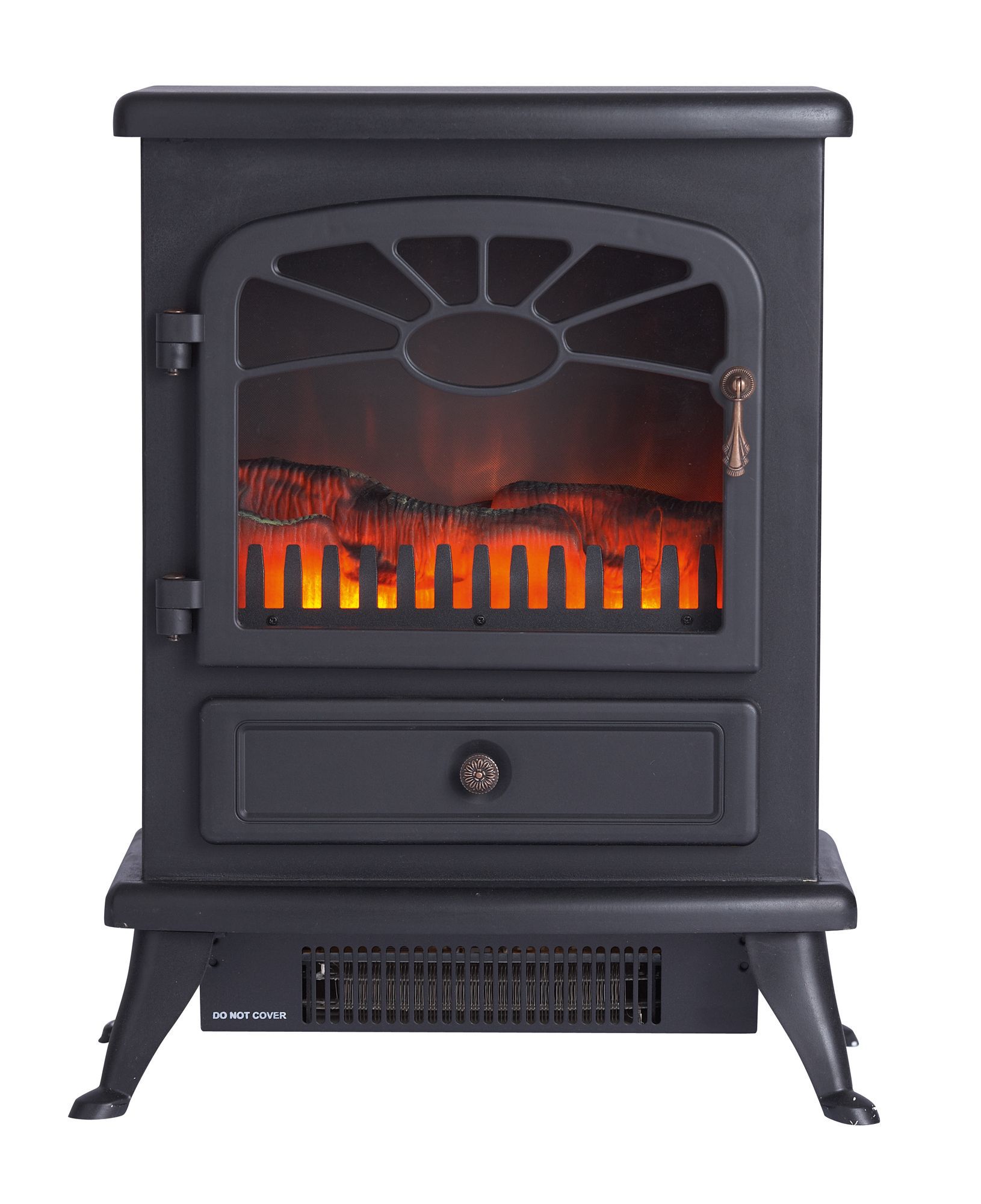 Focal Point ES 2000 Traditional Matt Black Electric Stove | DIY at Bu0026Q
