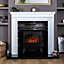 Focal Point ES3000 Traditional 1.8kW Matt Black Cast iron effect Electric Stove