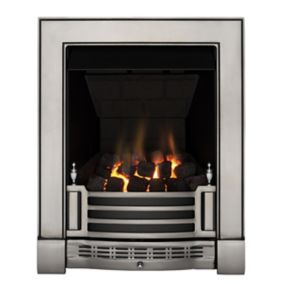 Focal Point Finsbury multi flue Chrome effect Manual control 3.1kW Gas Fire