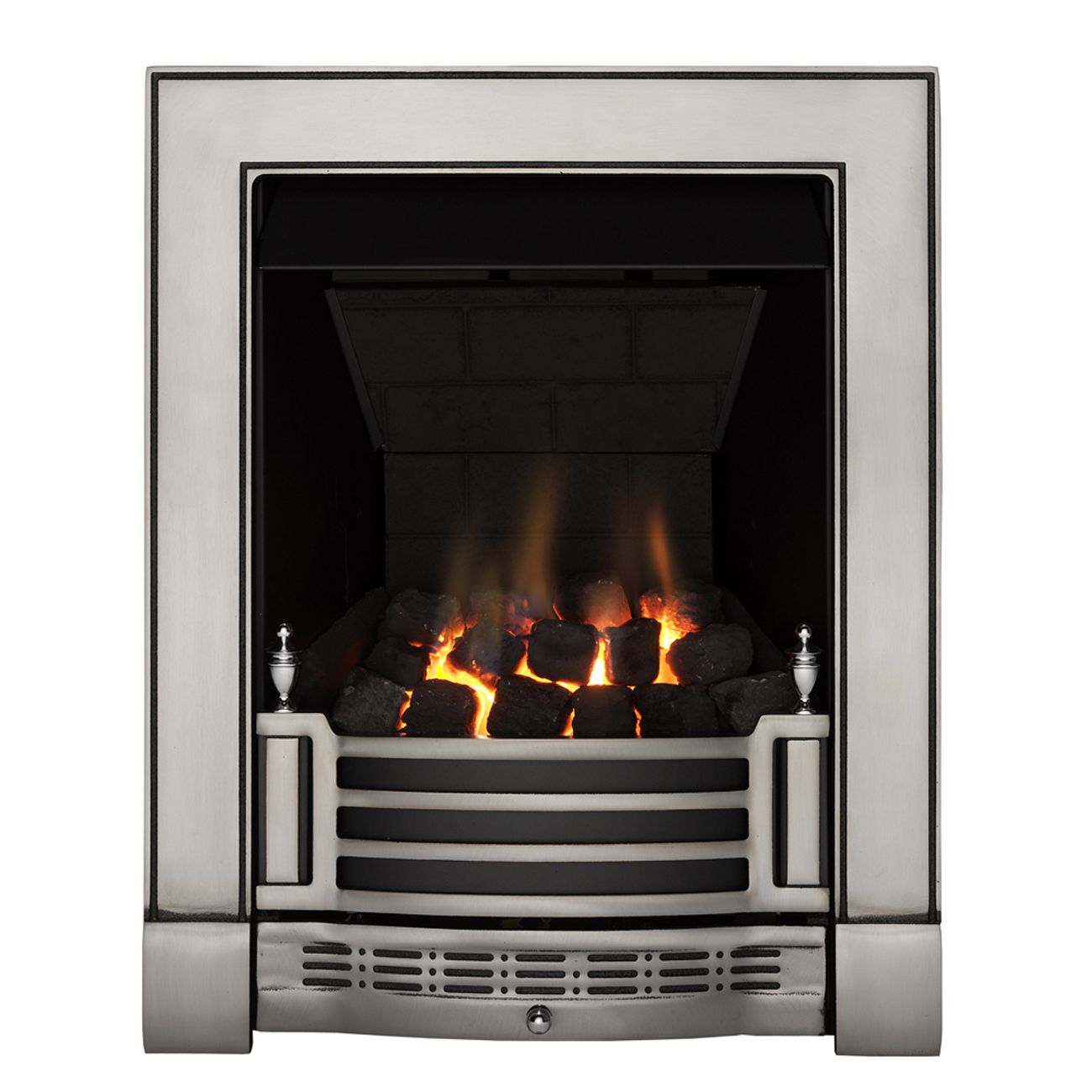 Focal Point Finsbury multi flue Chrome effect Manual control Gas Fire