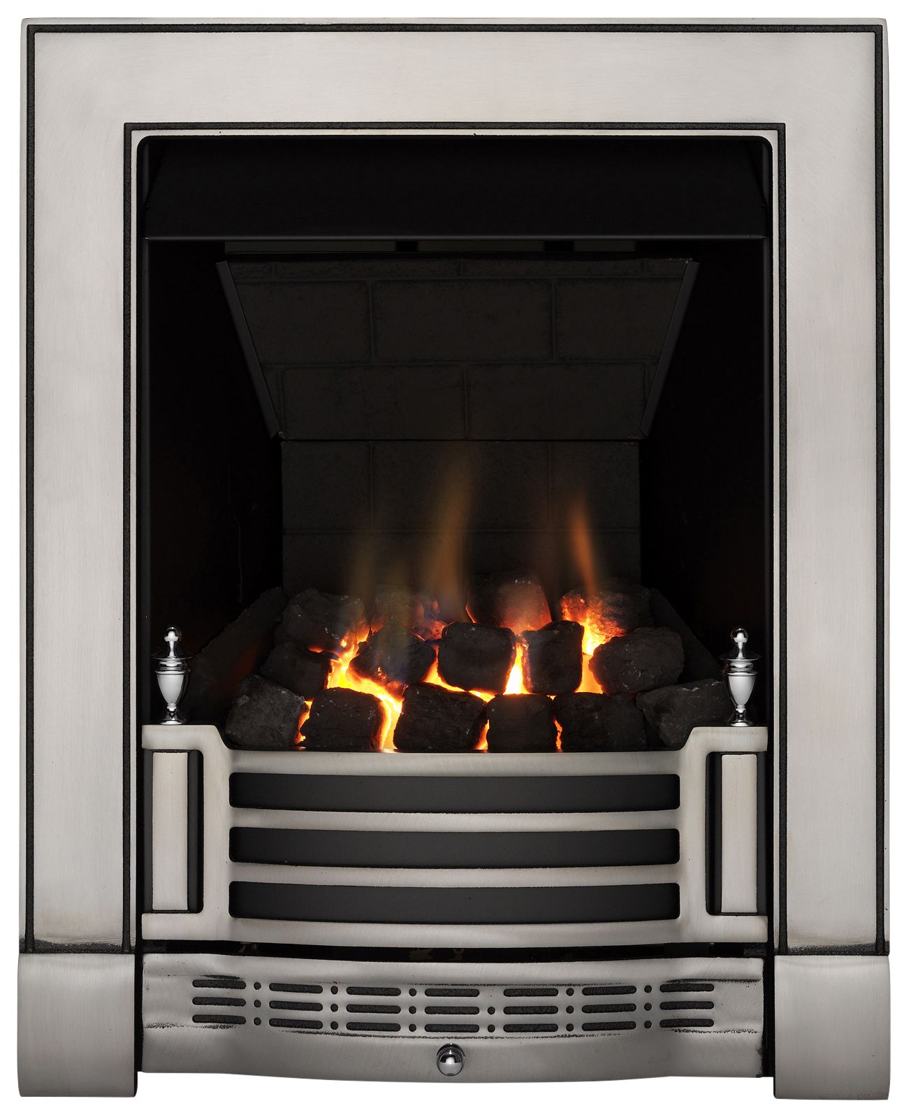 Focal Point Finsbury multi flue Chrome effect Remote controlled 3.1kW Gas Fire