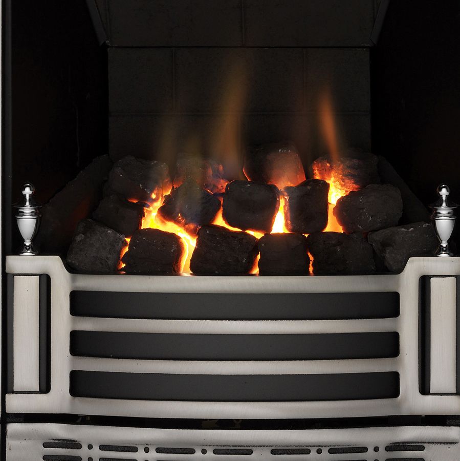 Focal Point Finsbury multi flue Chrome effect Remote controlled 3.1kW Gas Fire