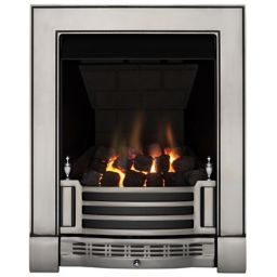 Focal Point Finsbury multi flue Chrome effect Remote controlled Fire FPFBQ247