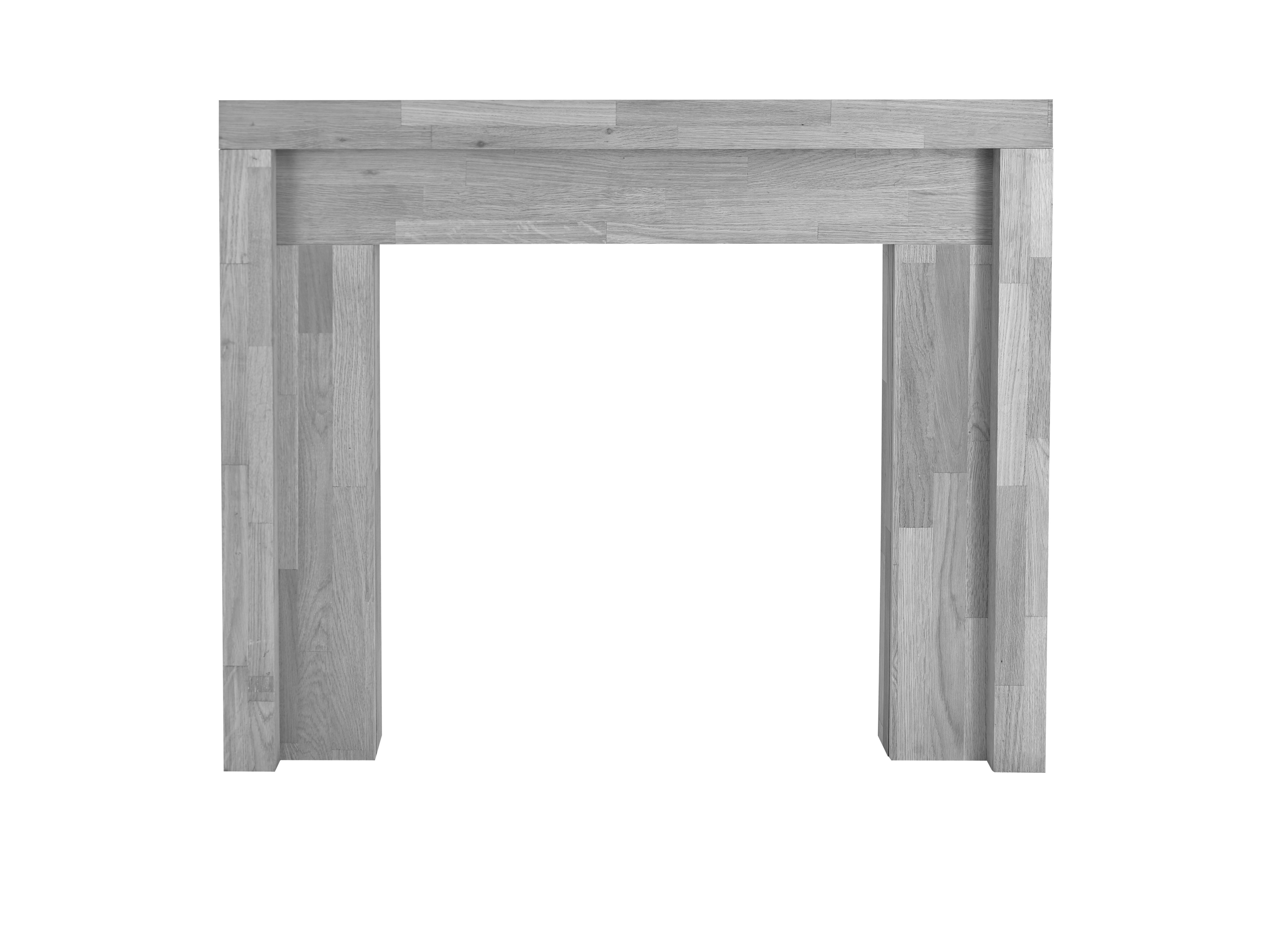 Focal Point Firbeck Grey oak effect Medium-density fibreboard (MDF) Fire surround