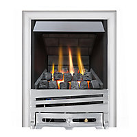 Focal Point Horizon Chrome effect Remote controlled Gas Fire