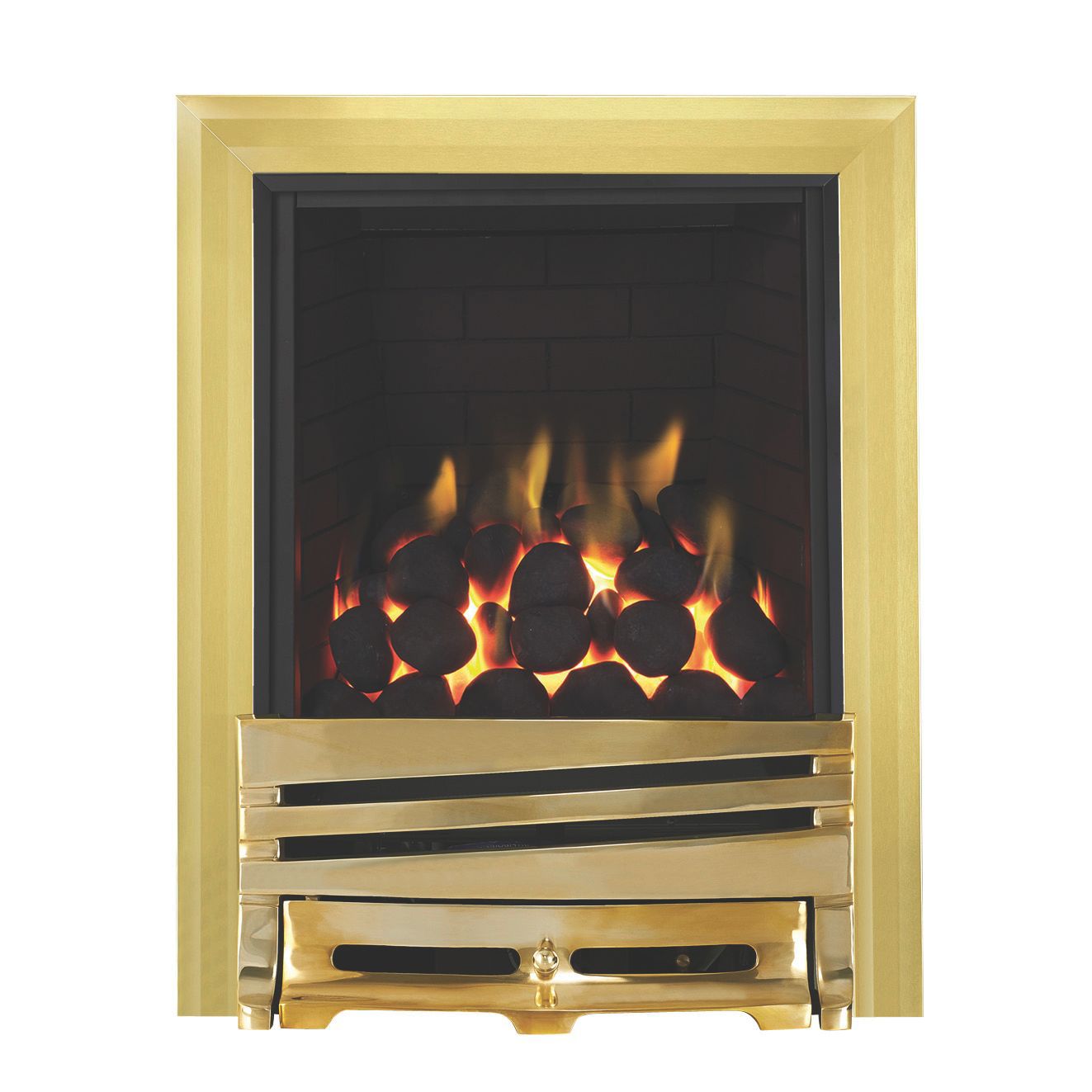 Focal Point Horizon full depth Brass effect Gas Fire DIY