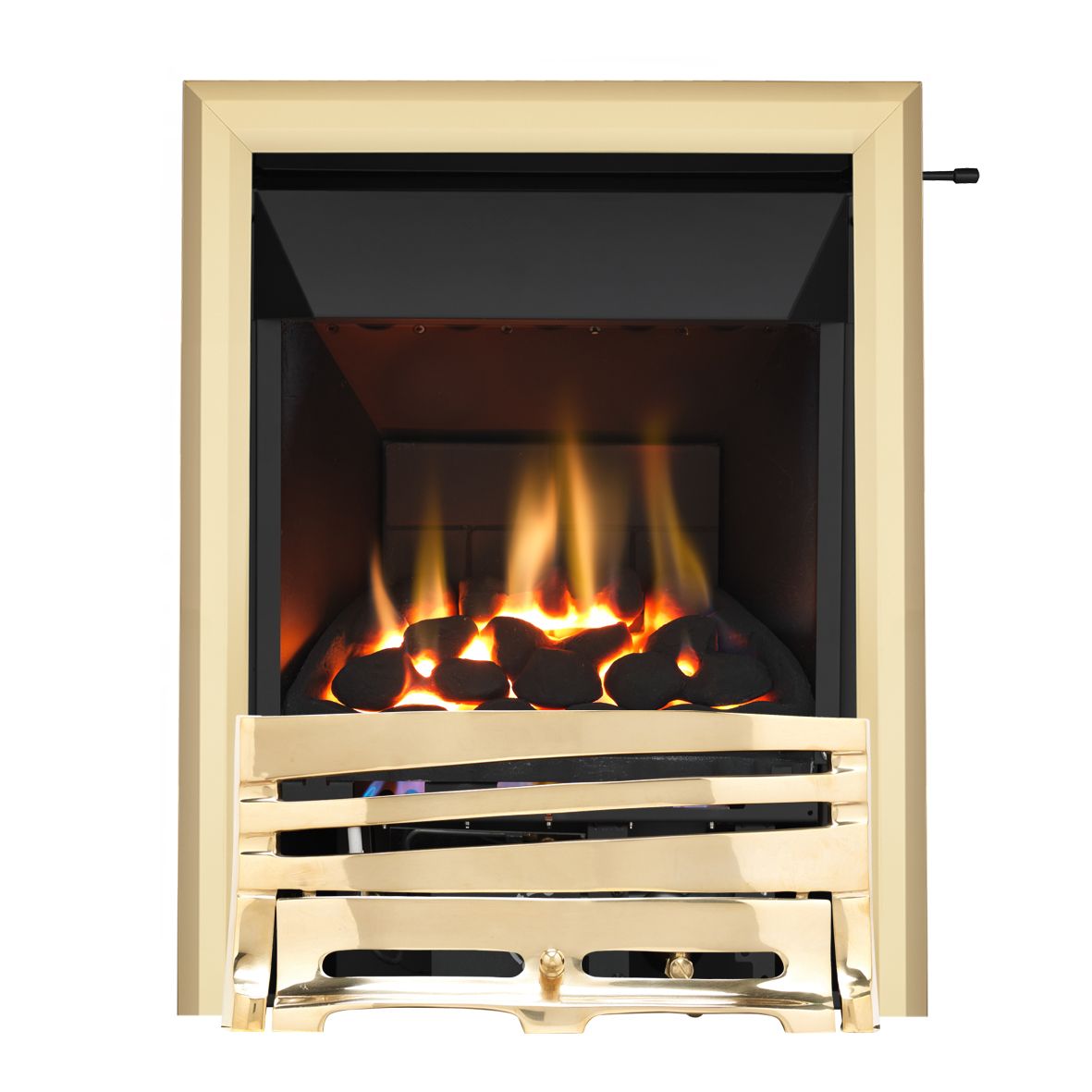 Focal Point Horizon high efficiency Brass effect Gas Fire | DIY at B&Q