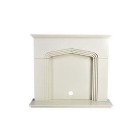Focal Point Innsworth Ivory effect Medium-density fibreboard (MDF) Fireplace surround set