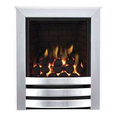 Focal Point Langham full depth Chrome effect Manual control Gas Fire