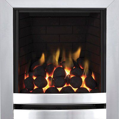 Focal Point Langham full depth Chrome effect Manual control Gas Fire