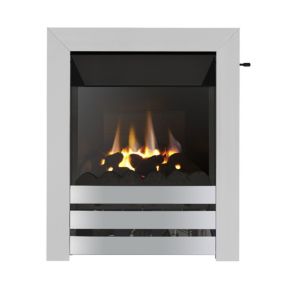 Focal Point Langham High efficiency Chrome effect Slide control Gas Fire