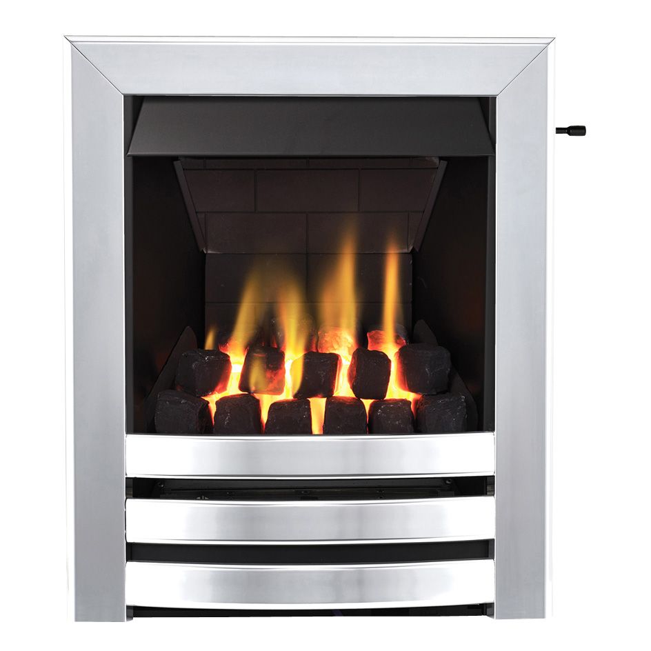 Focal Point Langham multi flue Chrome effect Slide control 3.1kW Gas Fire