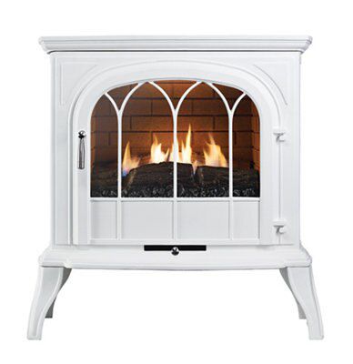 Focal Point Leirvik Flueless White Natural gas Stove FPFBQ398 | DIY at Bu0026Q