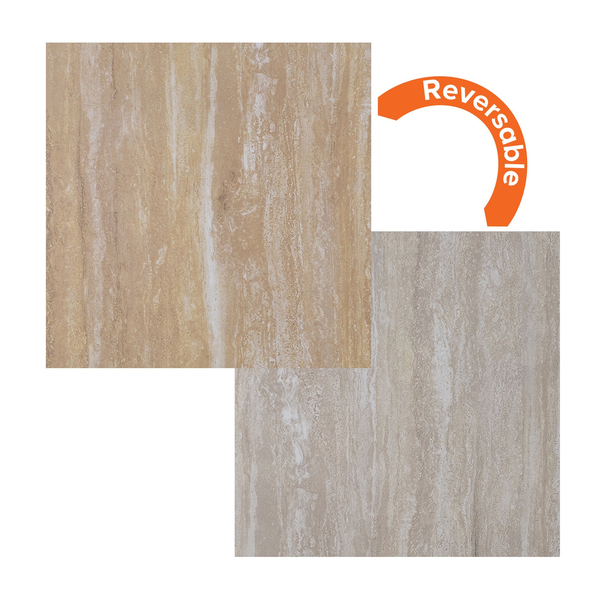 Focal Point Limestone & sandstone Stone effect Laminate Back panel (H