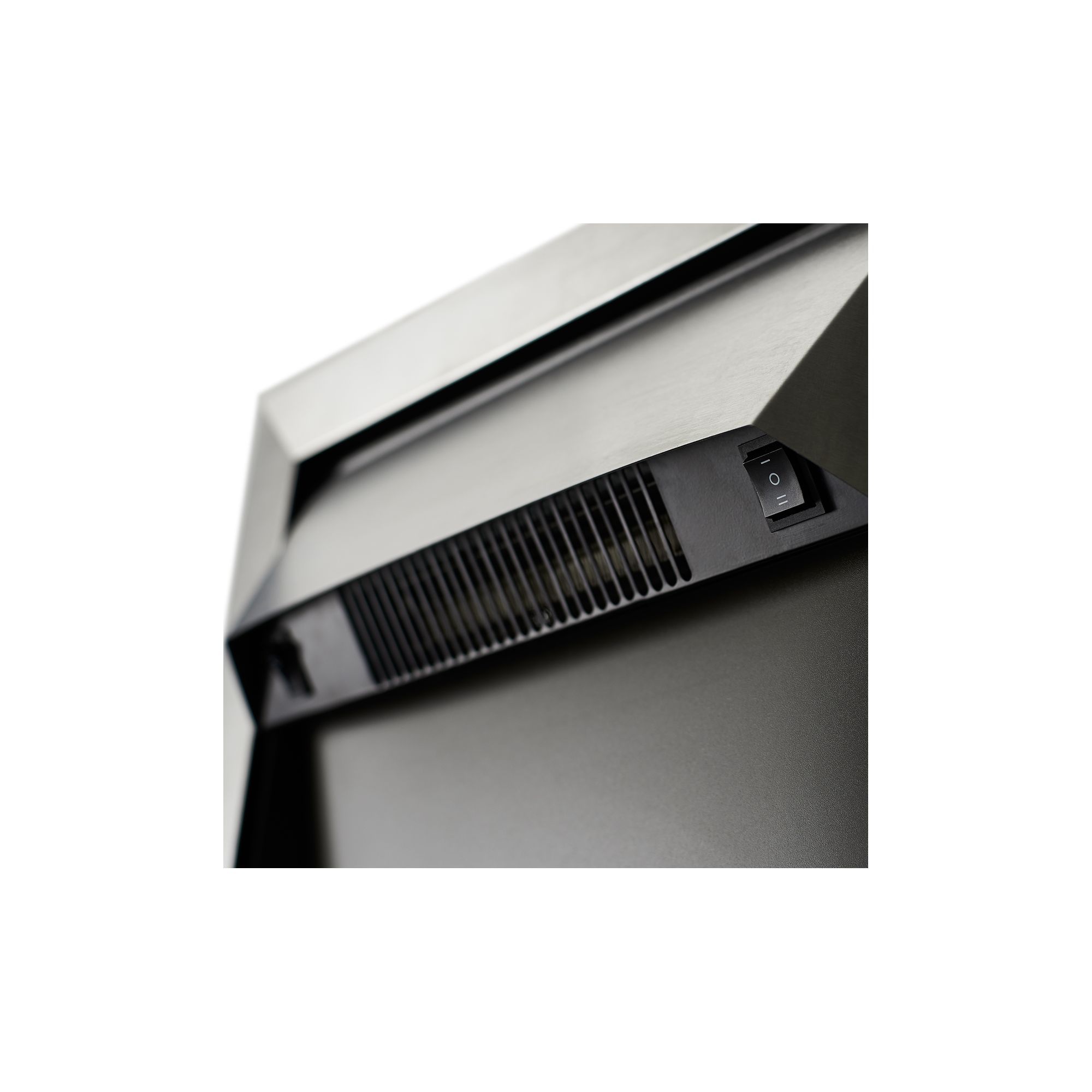Focal Point Lulworth 2kW Brushed metal effect Inset Electric Fire (H)555mm (W)390mm (D)114mm