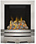 Focal Point Lulworth full depth Brushed stainless steel effect Remote controlled Gas Fire
