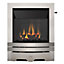 Focal Point Lulworth high efficiency Brushed stainless steel effect Gas Fire FPFBQ312