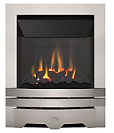 Focal Point Lulworth high efficiency Brushed stainless steel effect Manual control Fire FPFBQ239