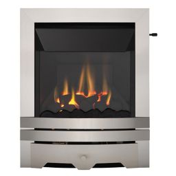 Focal Point Lulworth high efficiency Brushed stainless steel effect Slide control Fire FPFBQ312