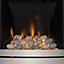 Focal Point Lulworth multi flue Brushed stainless steel effect Remote controlled Fire FPFBQ236