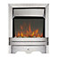 Focal Point Lulworth Reflections 2kW Brushed metal effect Electric Fire