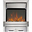 Focal Point Lulworth Reflections 2kW Brushed metal effect Electric Fire