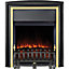 Focal Point Lycia Brass effect Electric Fire FPFBQ533