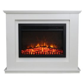 Focal Point Medford White Electric Fire suite