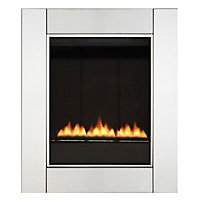 Focal Point Monet LPG Brushed stainless steel effect Manual control Gas Fire